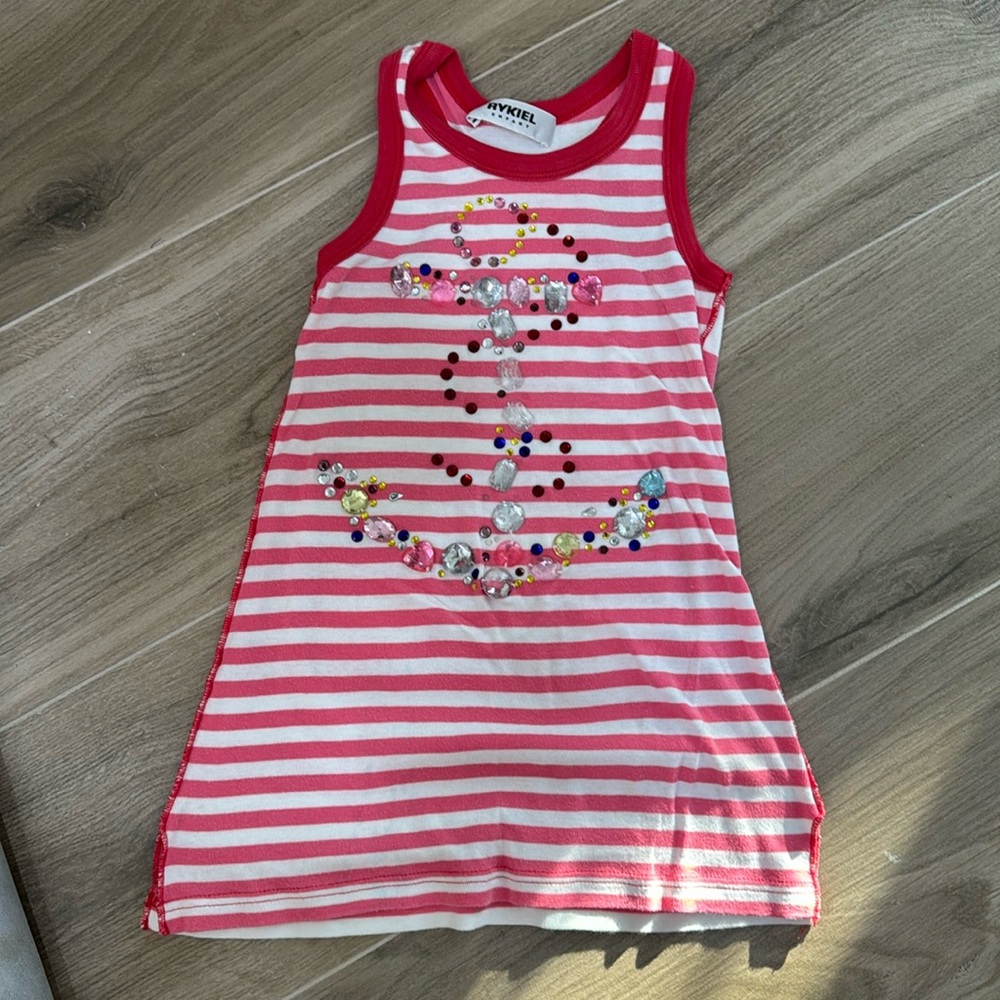Sonia Rykiel girls dress size 5 with rhinestones